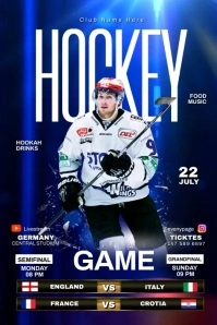 HOCKEY Poster template