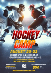 Hockey Fan Gear  Beginner Hockey Lessons A4 template