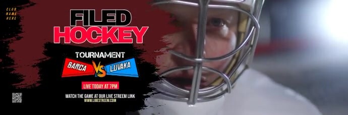 Hockey Game Email Header Template | PosterMyWall