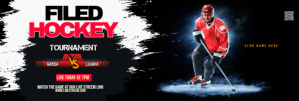 Hockey Game LinkedIn Banner LinkedIn-banner template