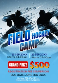 Hockey Game Night Ideas  Professional Hockey Game A4 template