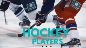 Hockey player video template YouTube-miniature