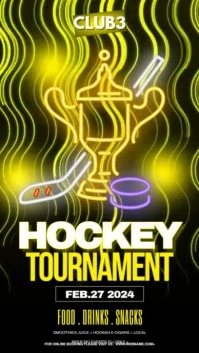 Hockey Tournament Instagram Story template
