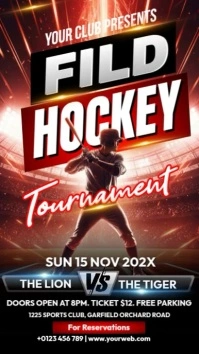 Hockey Tournament Instagram Story template