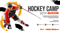Hockey Training Camp Facebook Shared Image template