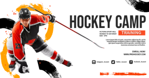 Hockey Training Camp Isithombe Esabiwe ku-Facebook template