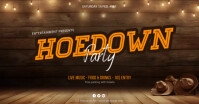 Hoedown Party event promo template Facebook Shared Image