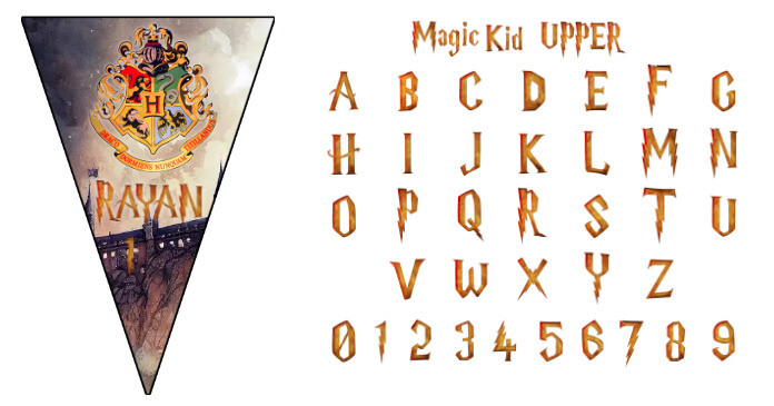 Hogwarts Bunting Template PosterMyWall
