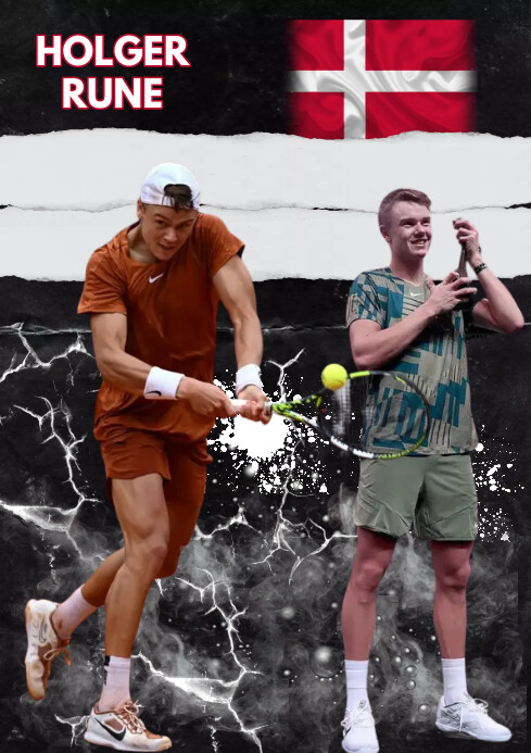 Copy of Holger Rune | PosterMyWall