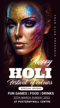 Holi, Party, Festival Instagram 快拍 template