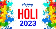 Holi, Party, Festival Facebook Shared Image template