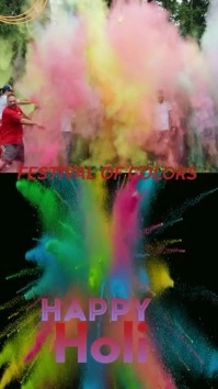holi 2024 Digital Display (9:16) template