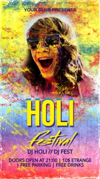 Holi Digital Display (9:16) template