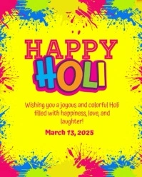 holi Instagram Portrait template