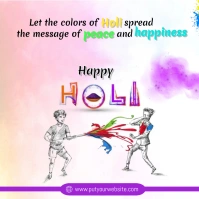 holi Publicación de Instagram template