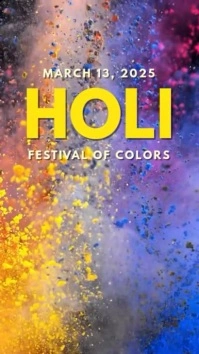 holi Digital Display (9:16) template