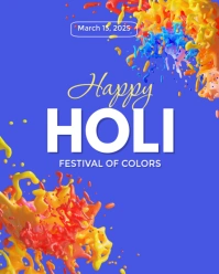 holi Instagram Portrait template