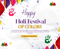 Holi Medium Rectangle template