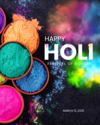holi Instagram Portrait template