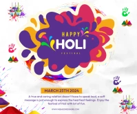 Holi Medium Rectangle template