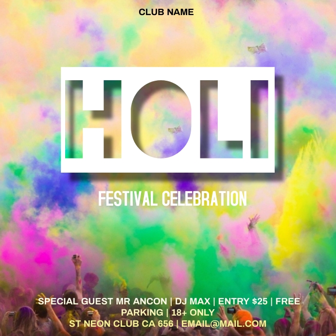 Holi 方形(1:1) template
