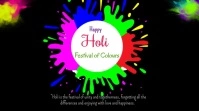 holi festival, holi ad,happy holi, holi 2023 Post di Twitter template
