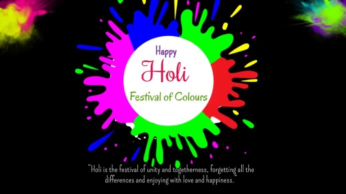 holi festival, holi ad,happy holi, holi 2023 Wpis na Twittera template