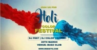 Holi festival Facebook Shared Image template