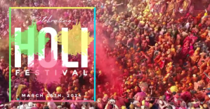Holi Festival Изображение, которым поделились на Facebook template