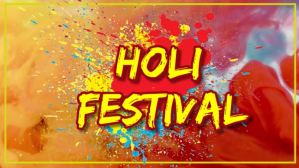 Pomarańczowy HOLI FESTIVAL YouTube-Miniaturansicht Template