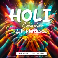 Holi Festival Instagram Post template