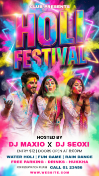 Holi Festival Instagram Story template