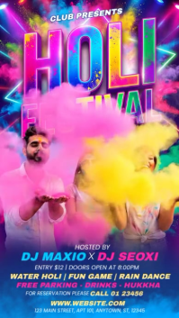 Holi Festival Instagram Story Video template