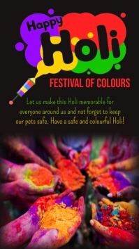 holi festival of colours,happy holi,holi 2023 Instagram 快拍 template
