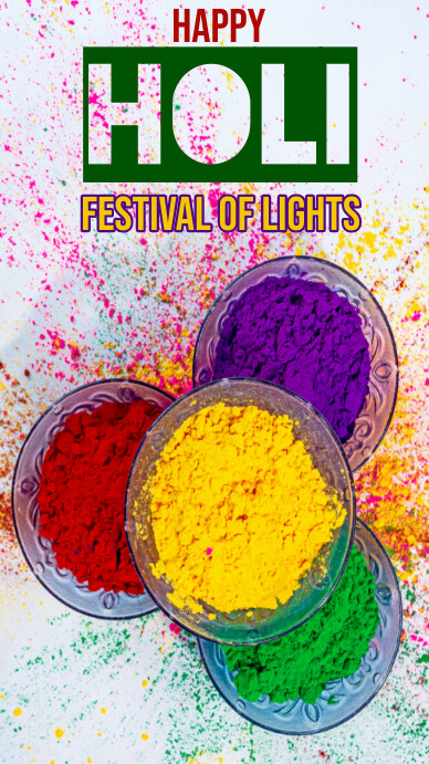 holi festival of colours,happy holi,holi 2023 Instagram Story template