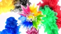 Holi festival template 数字显示屏 (16:9)