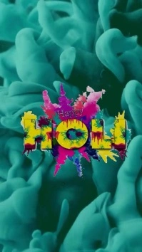 Holi festival template Digital Display (9:16)