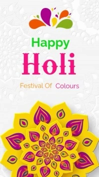 Holi Festival Video template WhatsApp Status