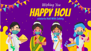 holi flyer Facebook-covervideo (16:9) template