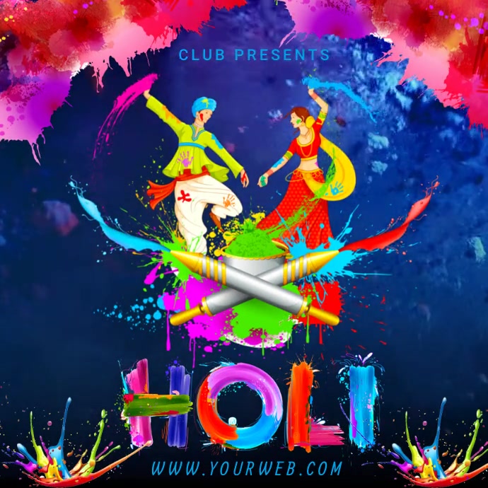 holi flyer template holi flyer template