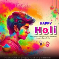 holi instagram download Instagram-bericht template