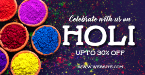 Holi sale Immagine condivisa di Facebook template