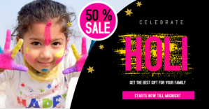 HOLI SPECIAL SALE TEMPLATE Immagine condivisa di Facebook