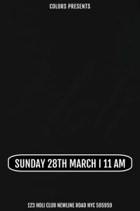 Holi Template Poster