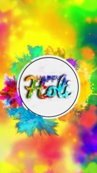 Holi Template Instagram Story