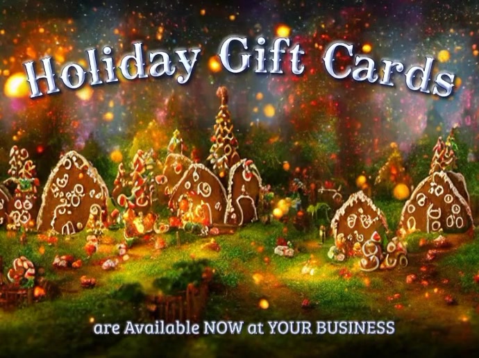 Holiday, Ginger Houses Template | PosterMyWall
