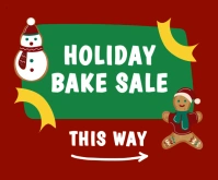 Holiday Bake Sale Medium Rectangle template