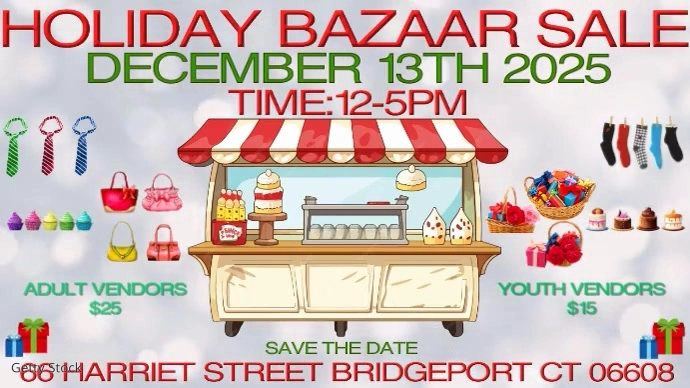 Holiday Bazaar Digital Display (16:9) template