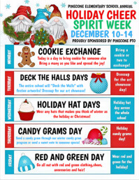 Hvid School Spirit Week Flyer Template