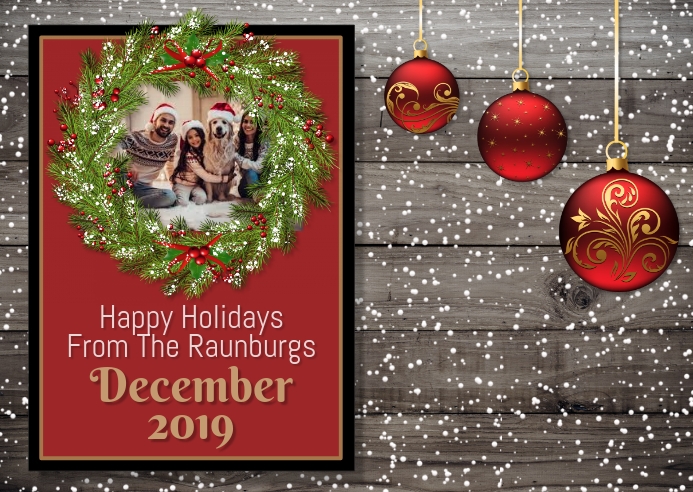 Holiday Christmas Card Template Postermywall